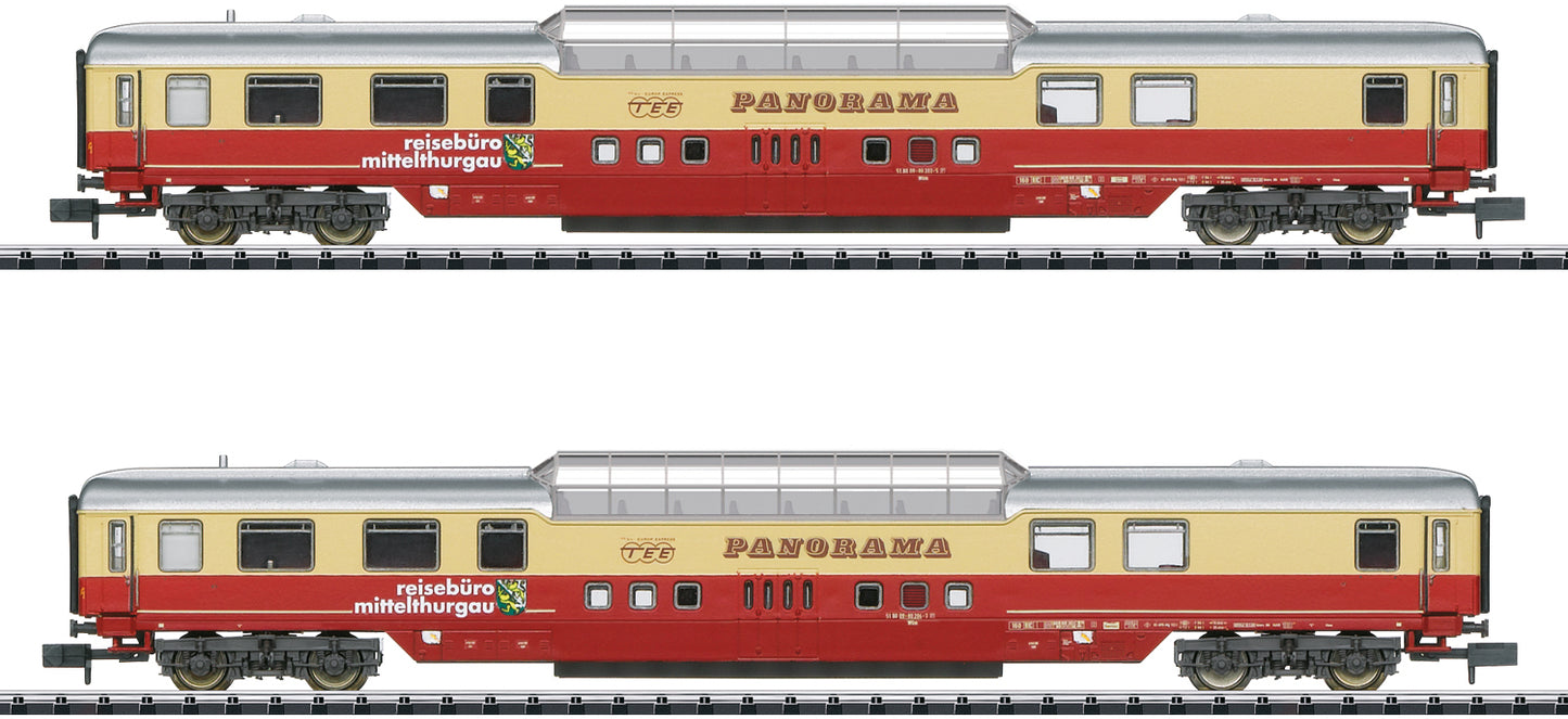 Trix N 18712 Special TEE Vista Dome Car Set 2022 New Item