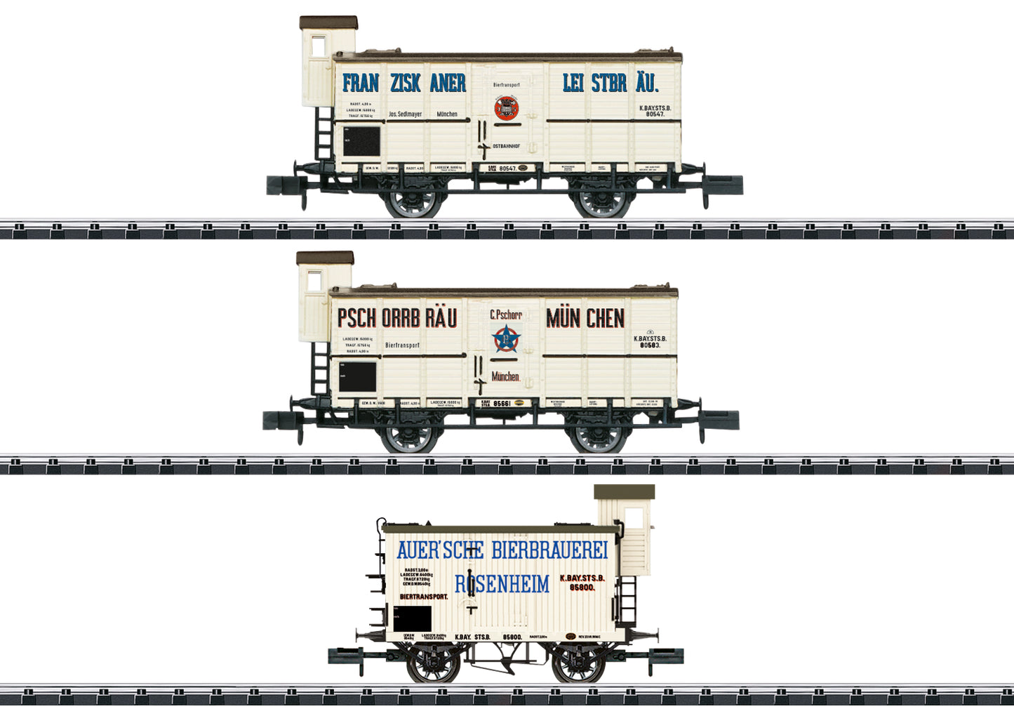 Trix N 18726 K.Bay.Sts.B. Reefer Car Set 2023 New Item