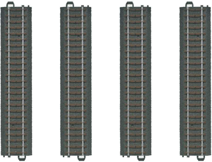 Marklin HO 20188 3-Rail C Track - My World -- Straight Sections pkg(4) 7-13/32 18.8cm