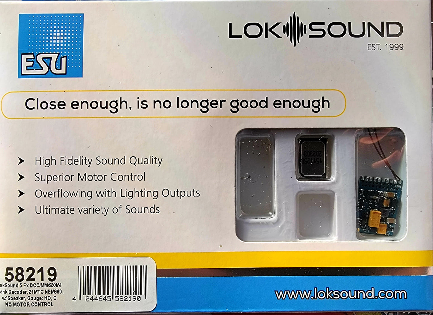 ESU 58219 LokSound 5 Fx DCC/MM/SX/M4 generic, 21MTC w/Speaker No Motor Function