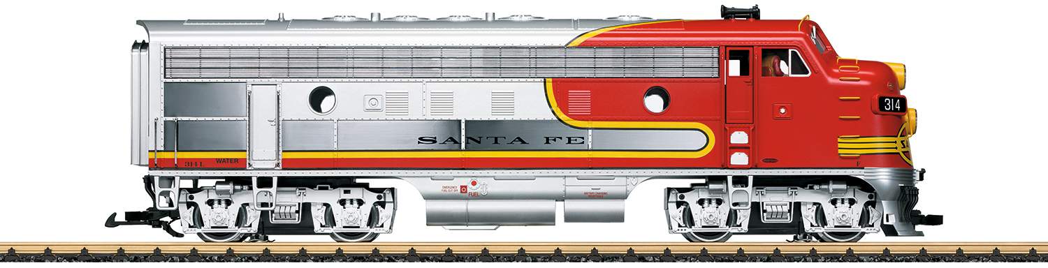 Lot De 2 Wagons US Santa Fé R E A LGB échelle G (1/22,5) - Neufs, Intacts