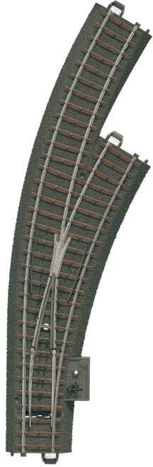 Marklin HO 20672 3-Rail C Track - My World -- Right Hand Manual Curved Turnout