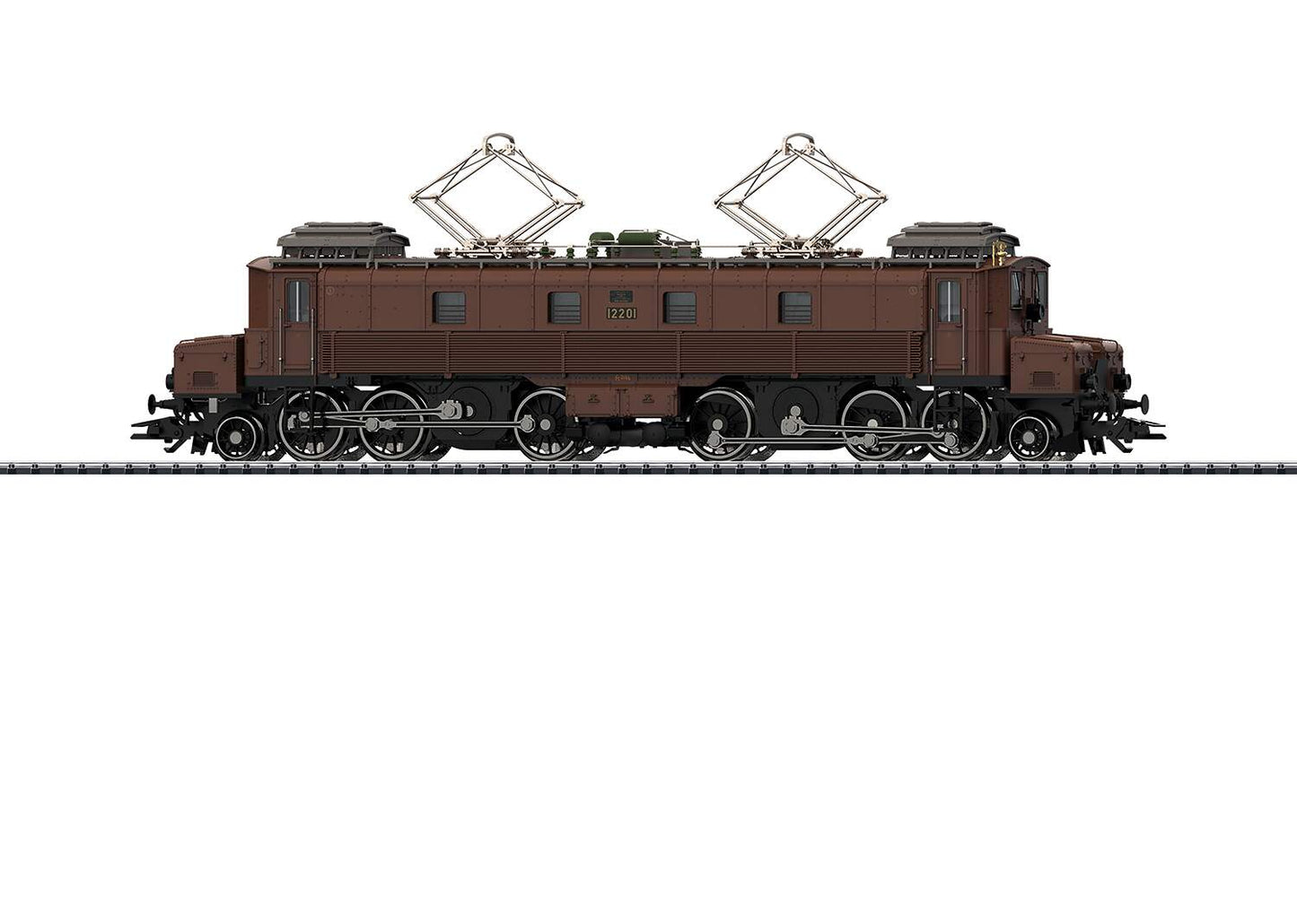 Trix HO 22968 Class Fc 2x3/4 Electric - Sound and DCC-Digital -- Swiss Federal Railways SBB 12201 (Era II 1919, brown, gray)