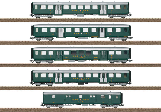 Trix HO 23134 Lightweight Steel Car Set to Go with the Class Ae 3/6 I 2022 New Item