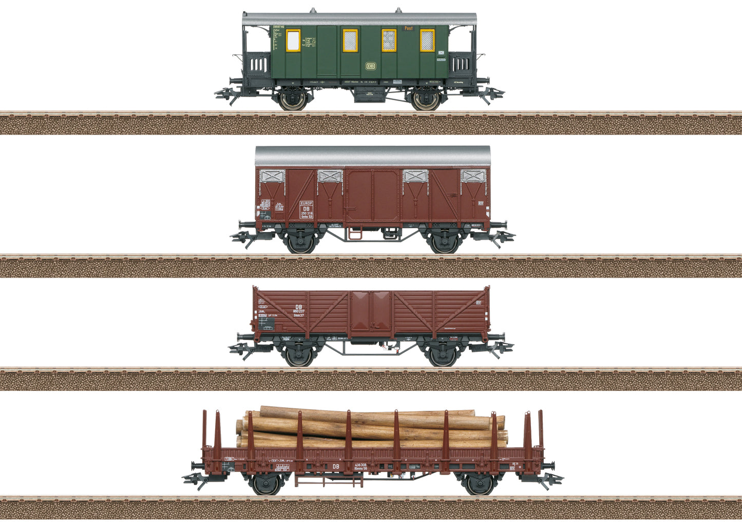 Trix HO 24140 DB Freight Car Set 2024 New Item