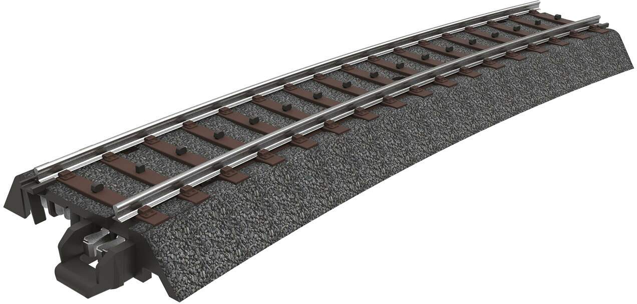 Marklin HO 24315 C-Track 3-Rail -- R3 Curved, 20 1/4 515mm Radius, 15 Degrees
