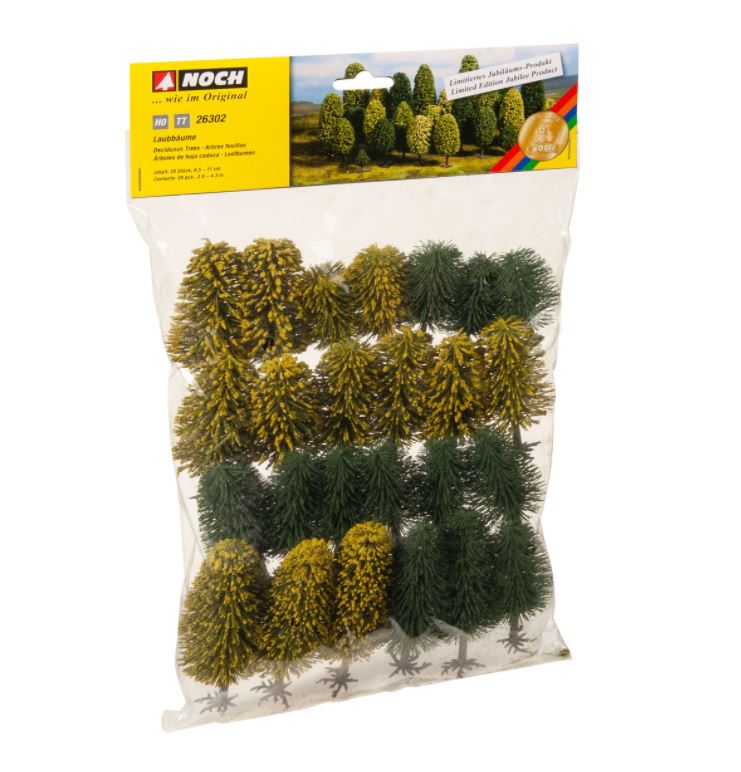 Noch HO 26302 Model Deciduous Trees 6,5 - 11 cm, 25 pieces