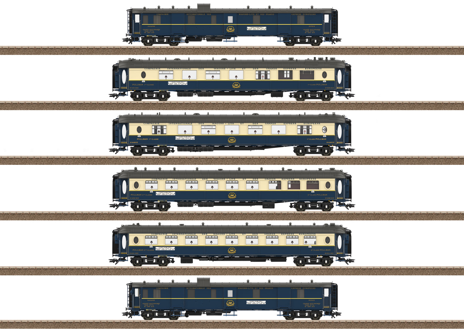 Simplon Orient Express Express Train Passenger Car Set 2