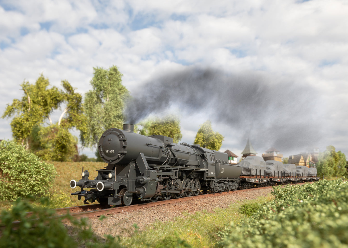 Marklin HO 39532 DR Cl. 52 Frt. St. w/Tub Ten 2024 New Item New Item