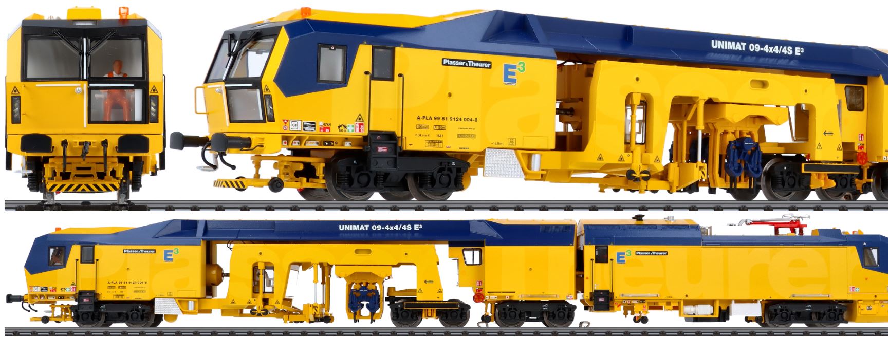 Marklin HO 39935 Unimat 09-4x4/4S E3 Ballast Tamping Machine, P&T, Ep. –  Euro Model Trains