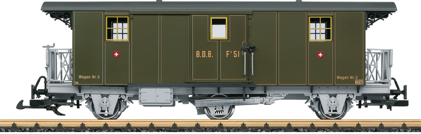 LGB G 41331 BDB Baggage Car Car Number F 51 2022 New Item