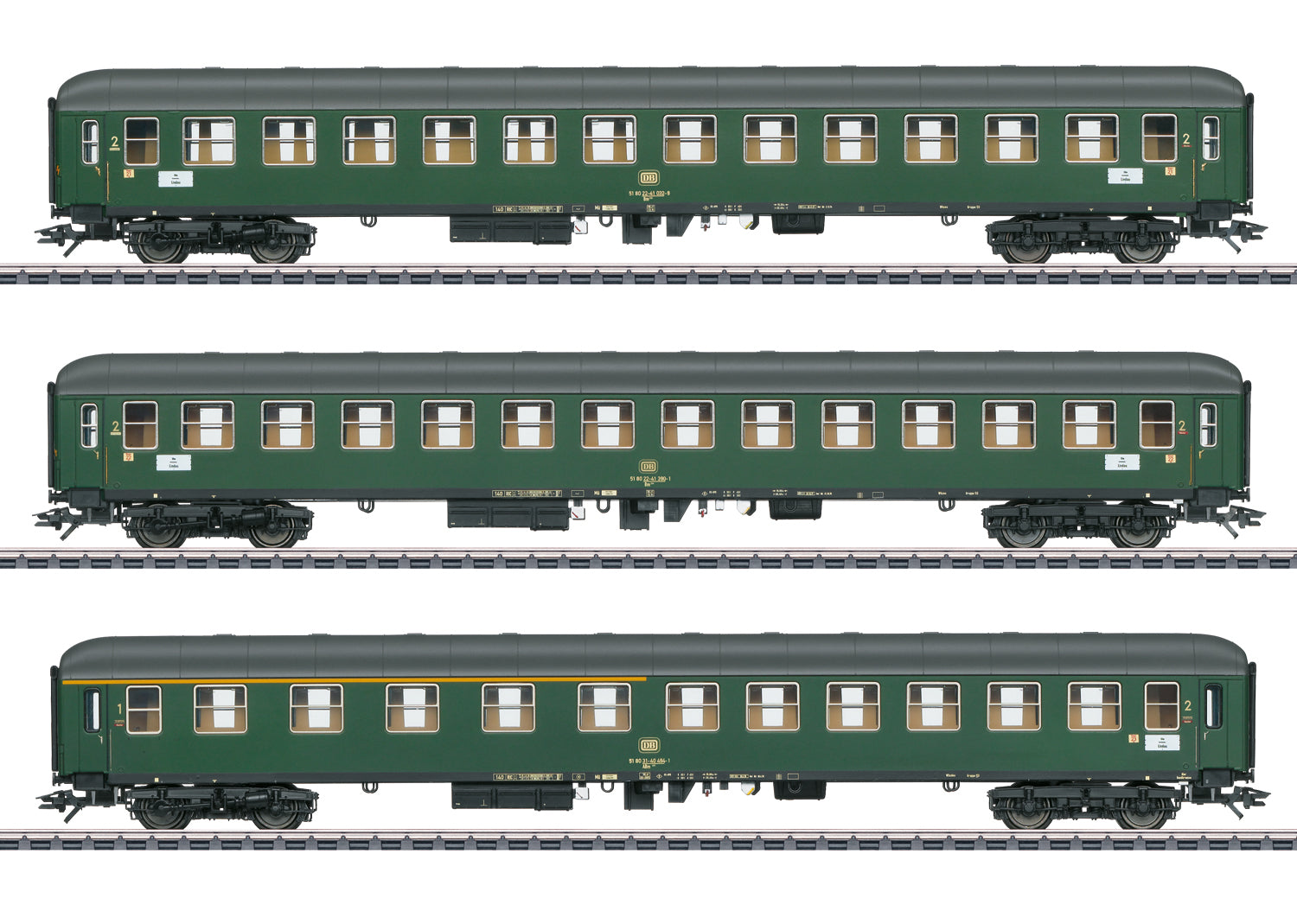 Marklin HO 43936 Express Passenger Car Set 2024 New Item Euro Model