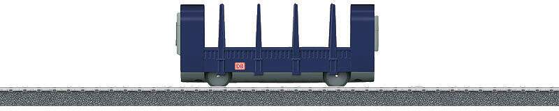 Marklin HO 44104 Stake Flatcar for #441-29210 - 3-Rail - Ready to Run - My World -- Blue, Gray