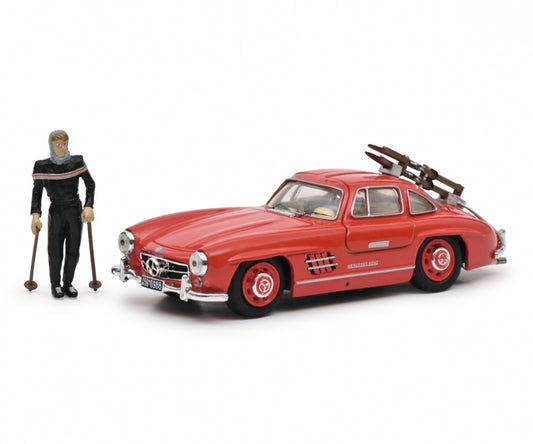 Schuco 450376600 MB 300 SL rot mit Ski 1:43 2022 New Item