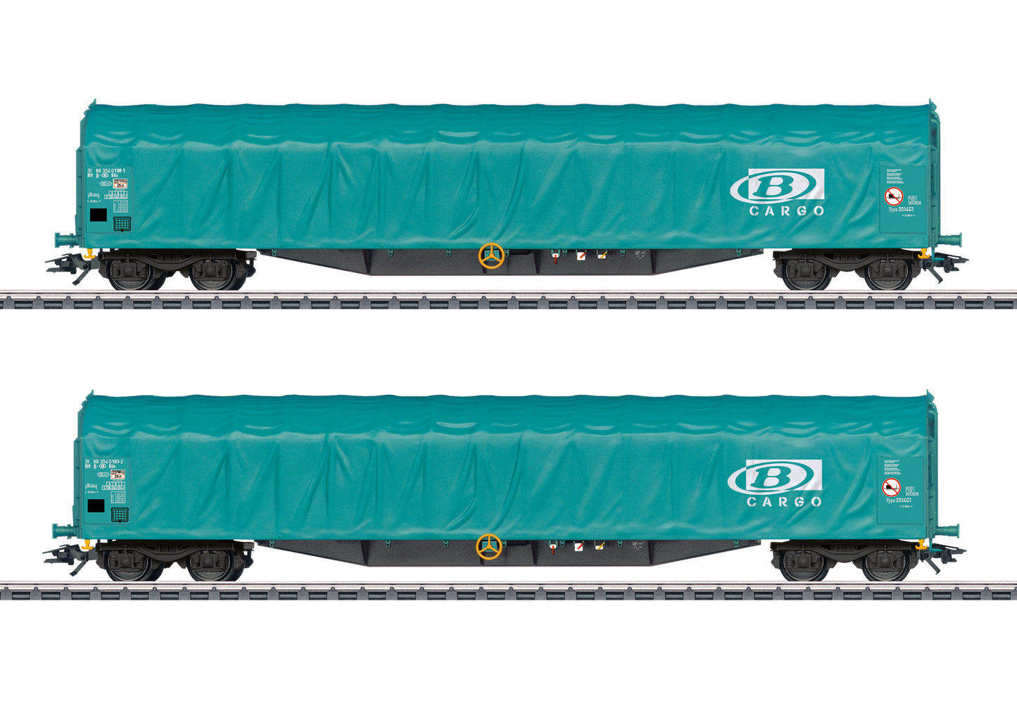 Marklin HO 47164 SNCB Sliding Tarp Car Set 2024 New Item New Item