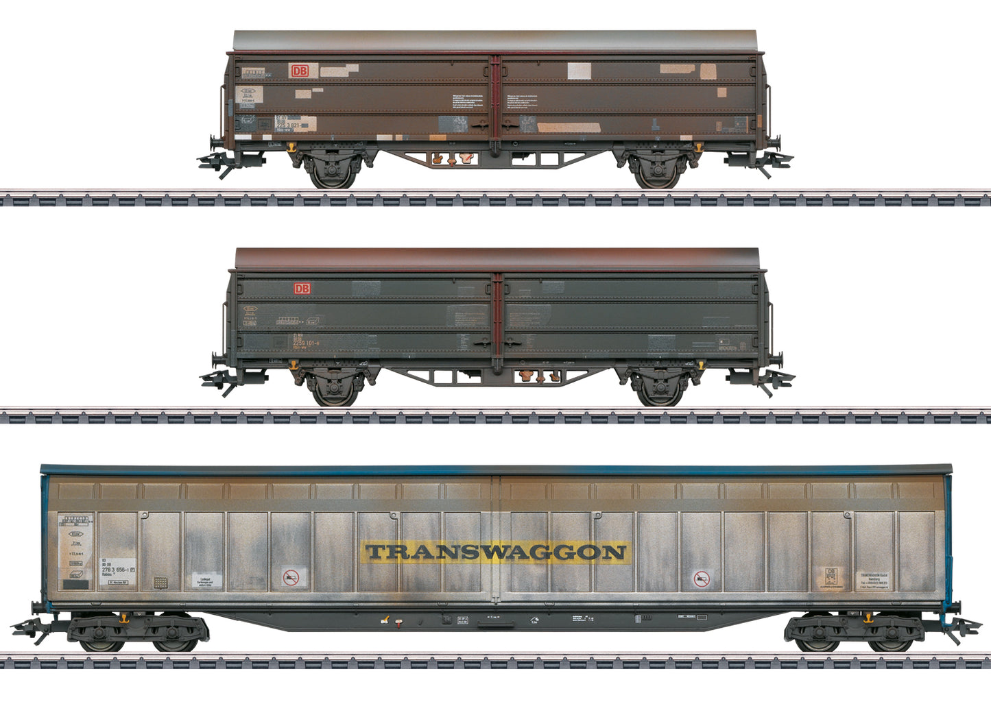 Marklin HO 47349 Sliding wall wagon set  DB AG  Era V  Fall 2023 New Item
