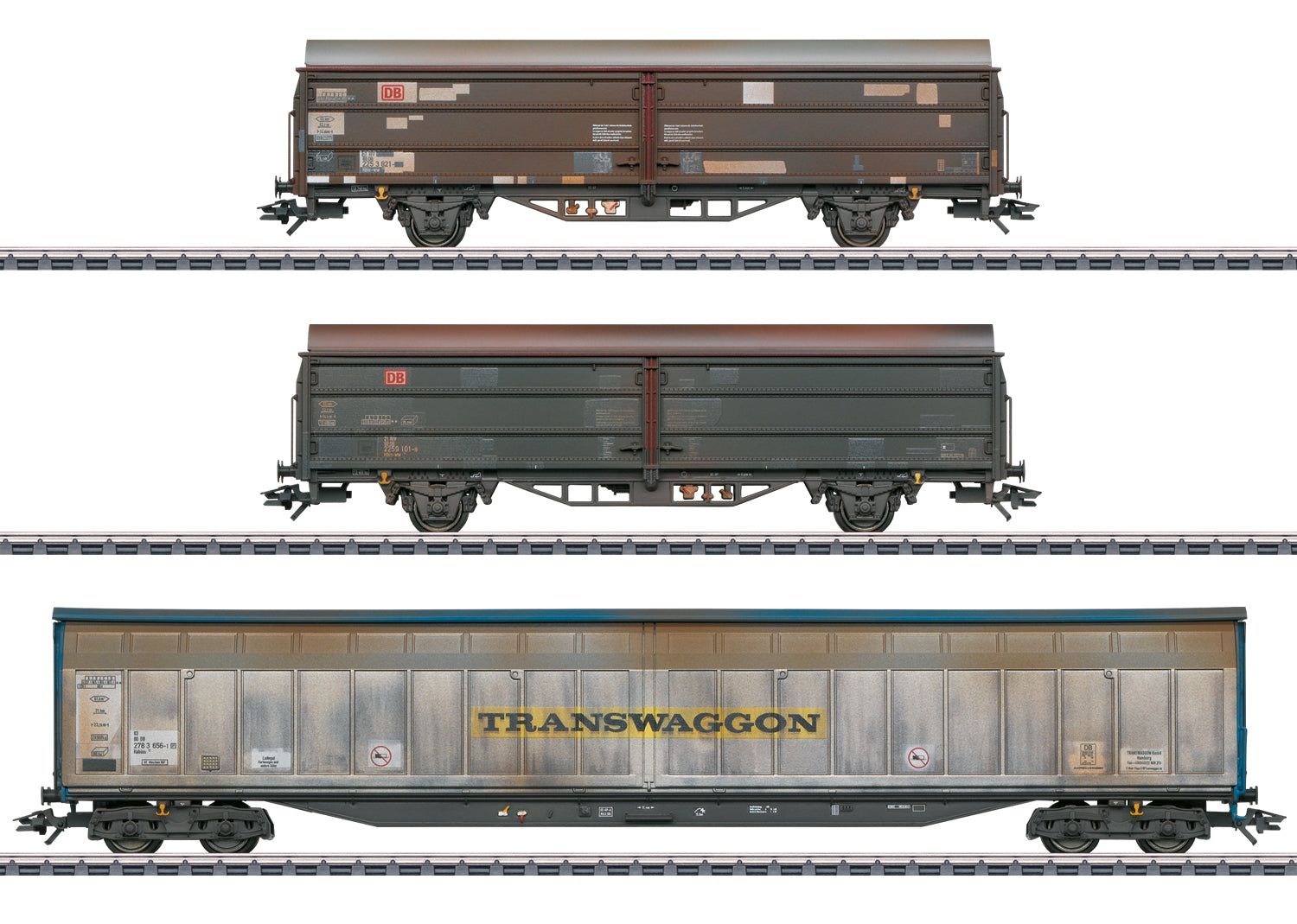 Marklin HO 47349 Sliding wall wagon set  DB AG  Era V  Fall 2023 New Item