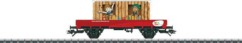 Marklin HO 48612 Low-Side Gondola w/Container Clubhouse - Insider Club -- 2012 Marklin Kids Club Car