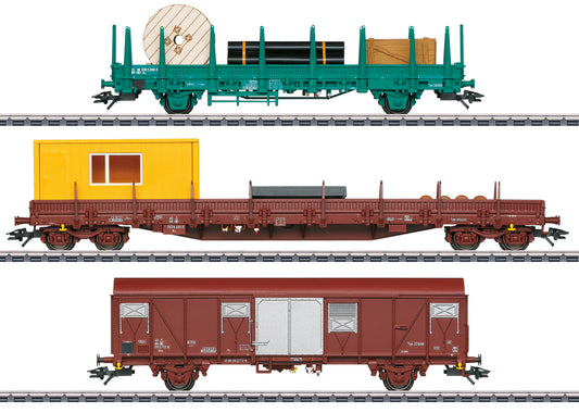 Marklin HO 49956 Maintenance Car Set, Serie 55, SNCB, V 2021 New Item