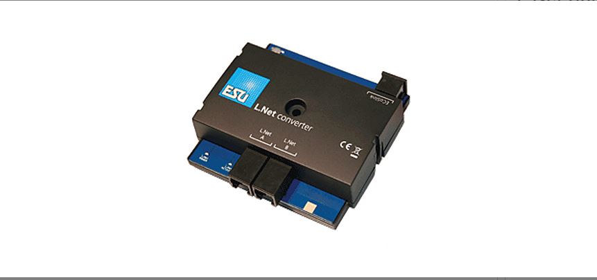 ESU 50097 L.Net Converter to connect handheld throttles and feedback modules to ECoS