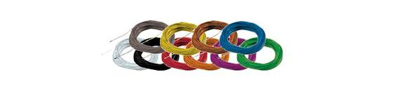 ESU HO 51946 Thin Cables, Diameter 0.5mm, AWG36, 2A, 10m wound up, grey