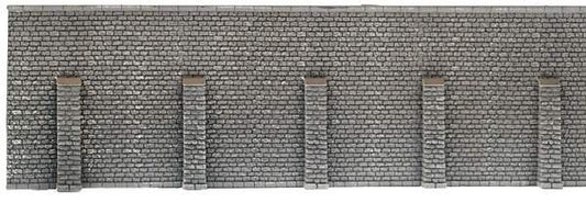 Noch HO 58057 Retaining Wall X-Lng Gry