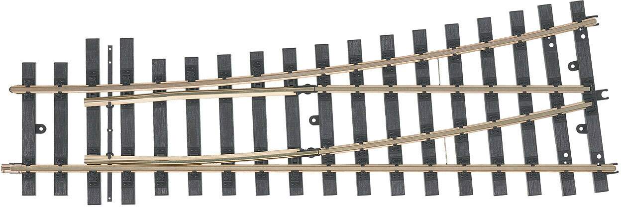 Marklin 1 59088 Left Turnout -- 15 Degrees 1,394mm 54-7/8 Radius