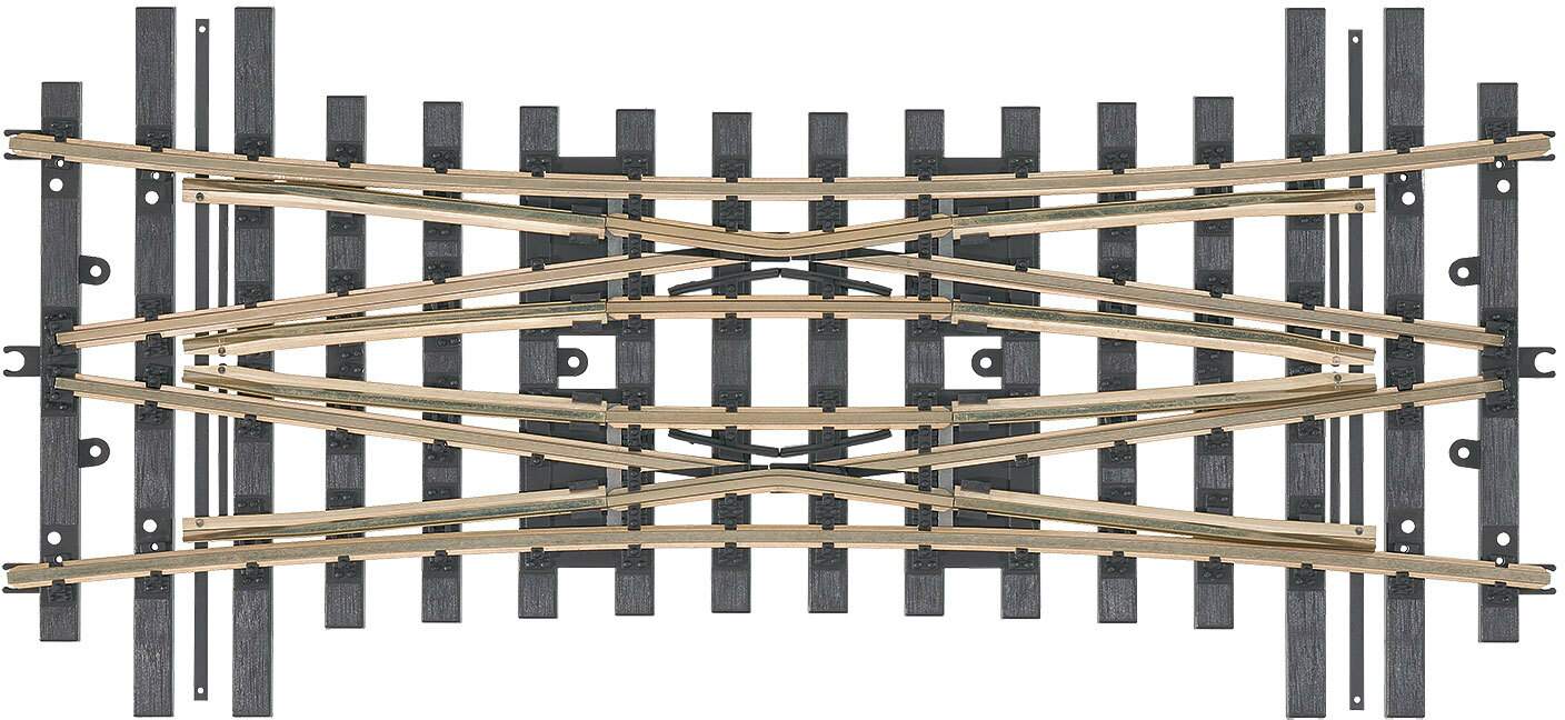 Marklin 1 59093 Double Slip Switch Center Part -- 15 Degree Curve, 1,394mm 54-7/8 Radius