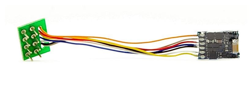Décodeur digital LokPilot 5 FX micro ESU 59120 - HO 1/87 N 1/160 - DCC - 8 pôles Décodeur digital LokPilot 5 FX micro ESU 59120 - HO 1/87 N 1/160 - DCC - 8 pôles