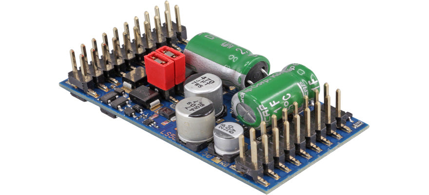 ESU HO 59315 LokPilot 5 L MM/DCC/SX/M4, PowerPack, Pinheader with adapter board