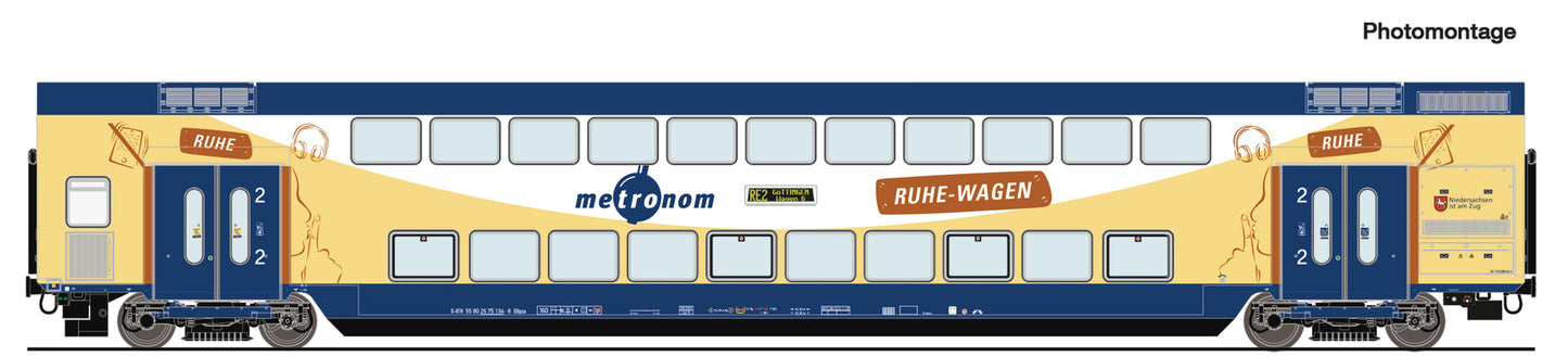 Roco HO 6200107 Double-decker coaches metronom era VI DC 2024 New Item