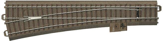 Trix HO 62711 C-Track - Wide-Radius Turnout - Left -- 236mm 9-5/16 (Turnout Curve 12.1)