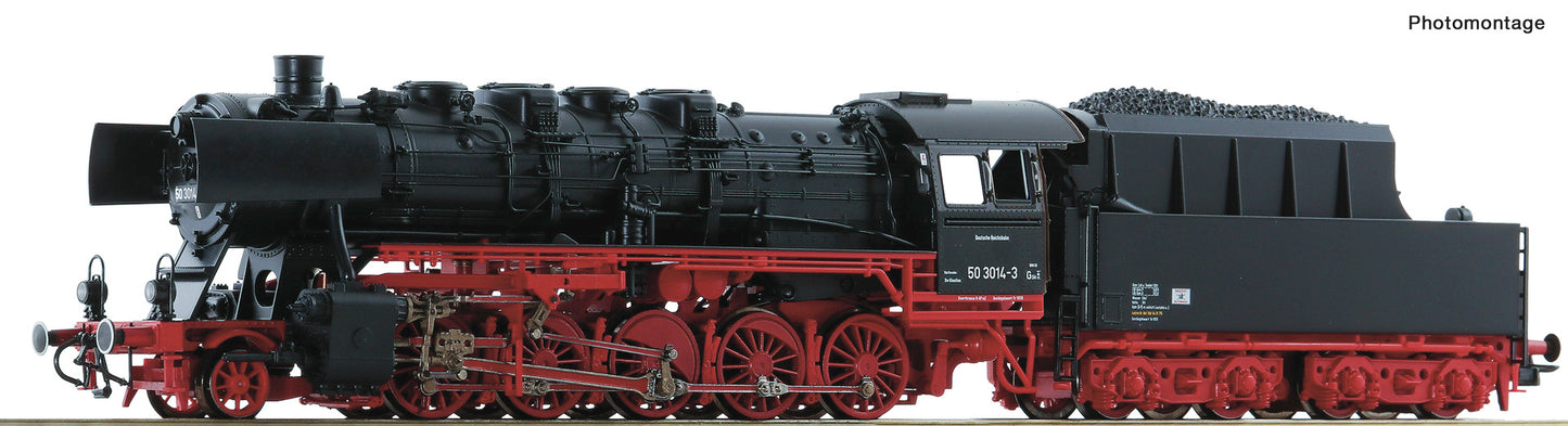 Roco HO 70041 Steam locomotive class 50 DR era IV DC 2023 New Item