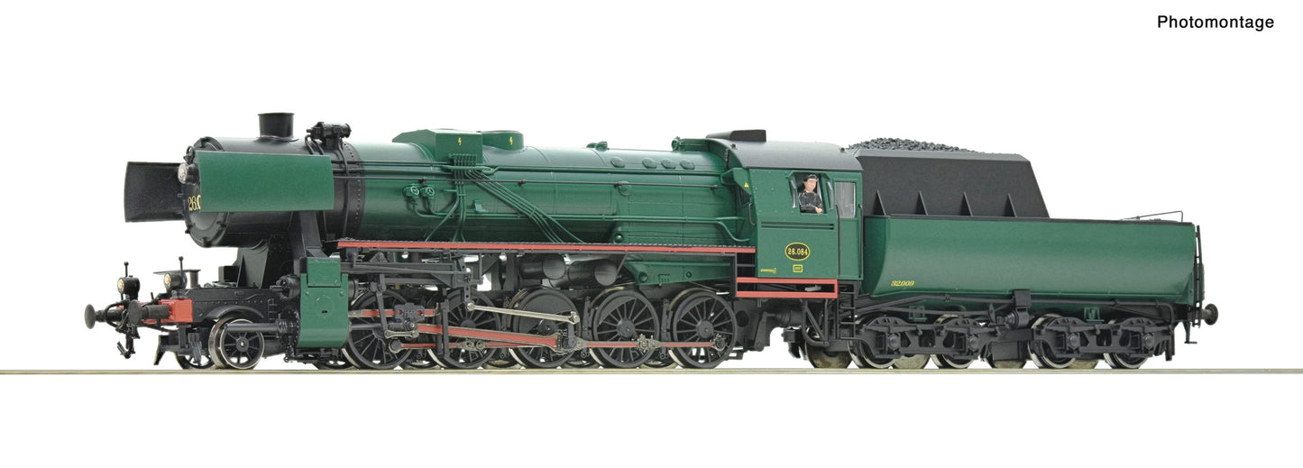 Roco HO 70043 Steam locomotive 26.084 SNCB era III DC 2024 New Item