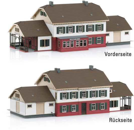 Marklin HO 72793 Himmelreich Train Station -- Laser-Cut Card Kit -