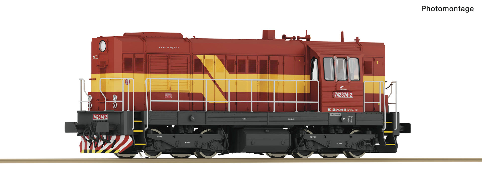 Roco HO 7300017 Diesel locomotive 742 386-6 ZSSK Cargo era VI DC 2024