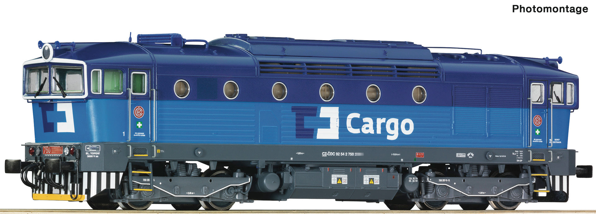 Roco HO 7310009 Diesel locomotive class 750 CD Cargo era VI DCC 2023 N
