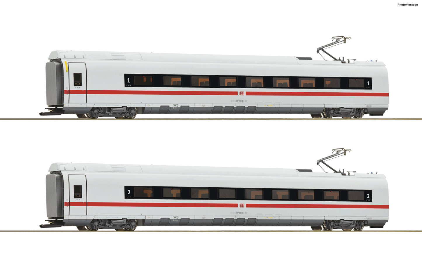Roco HO ~AC 78096 ~AC 2 piece set: Intermediate coaches class 407