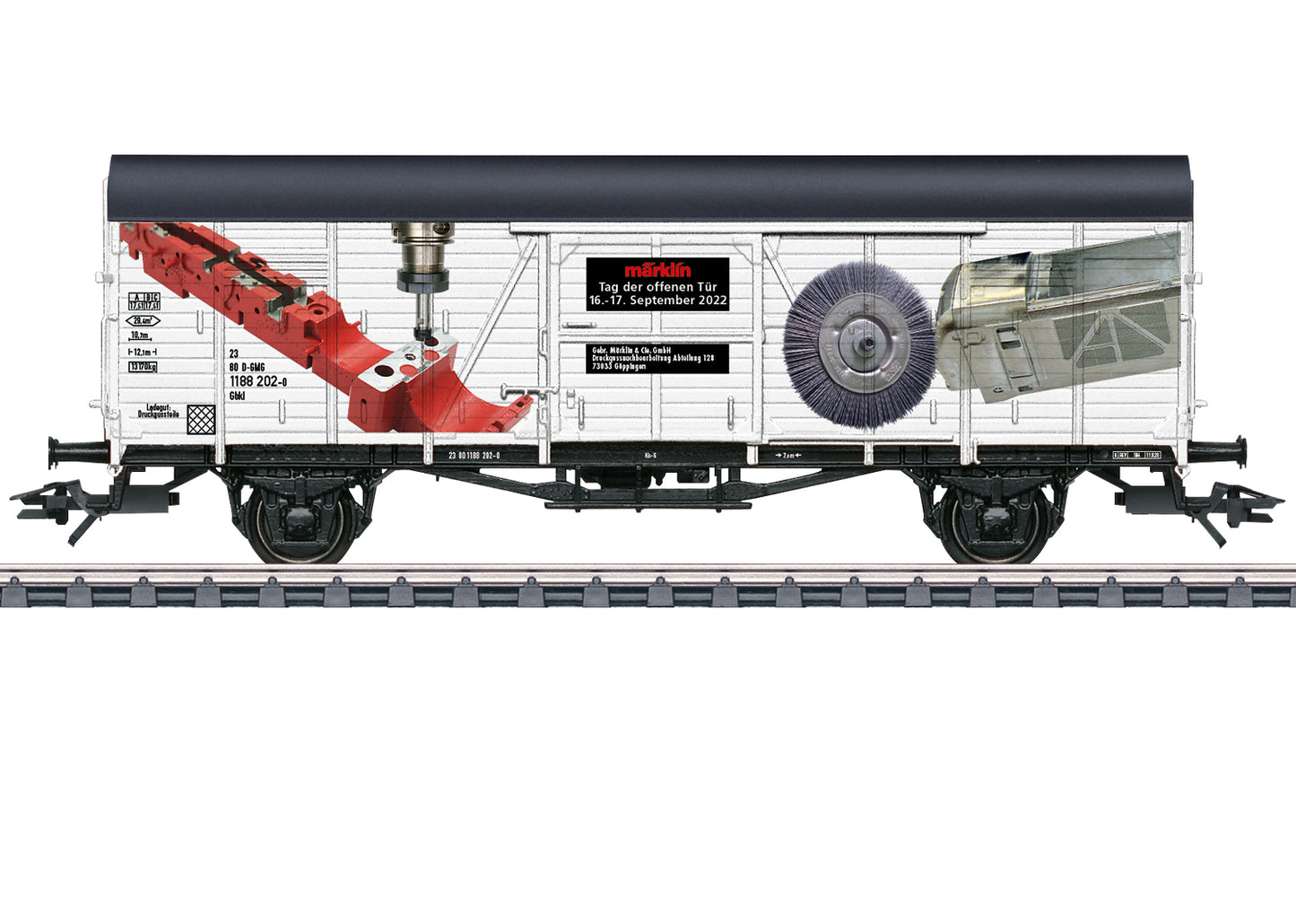 Marklin HO 48954 Special car for the canceled open day 2022 - Covered freight car Gbkl