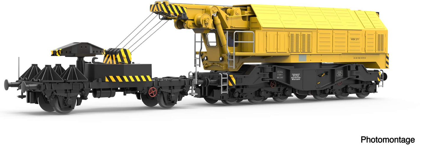 Roco HO ~AC 79035 Slewing railway crane for digital operation, DB