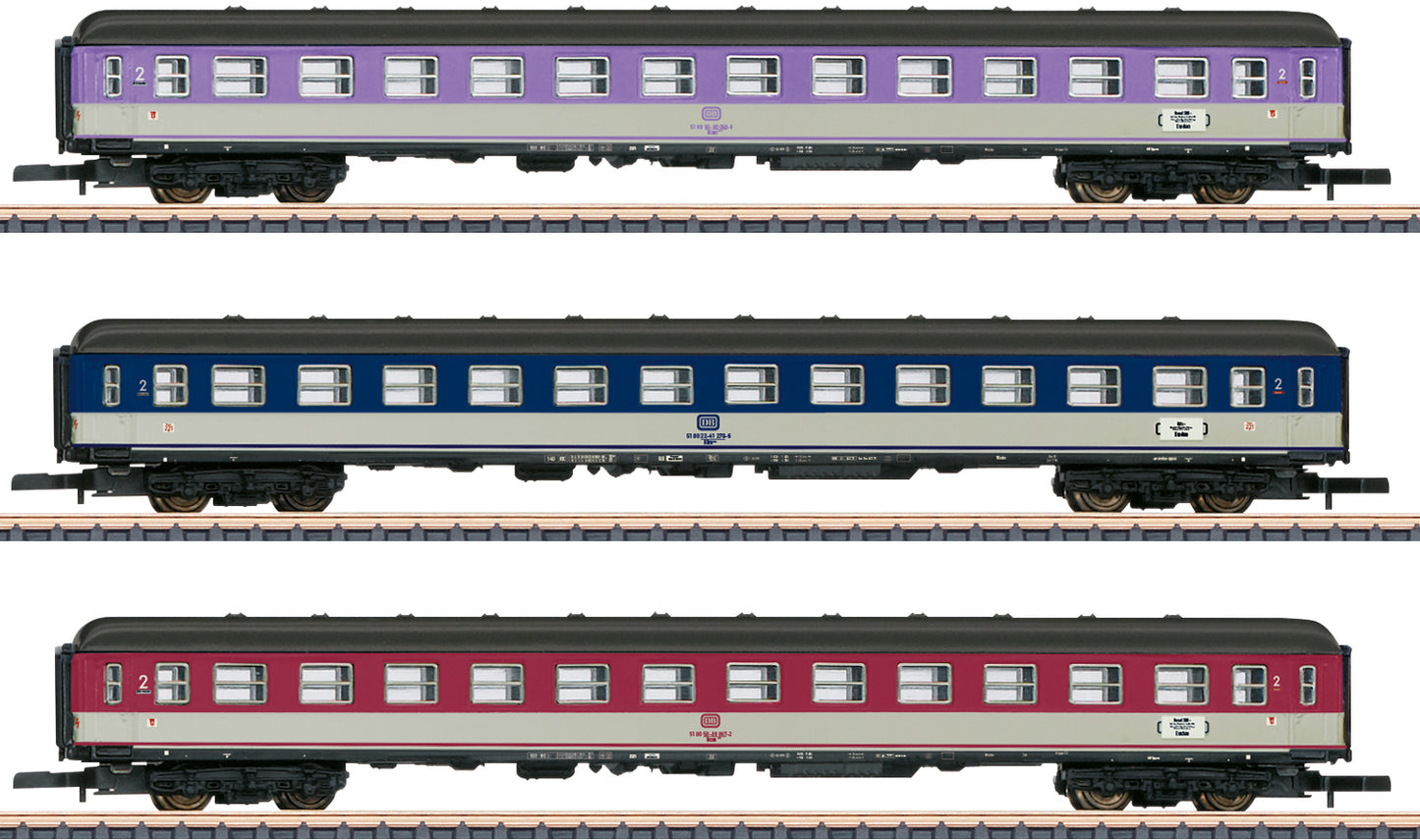 Marklin Z 87402 Pop Cars Express Train Passenger Car Set 2022 New Item MHI (Exclusive)