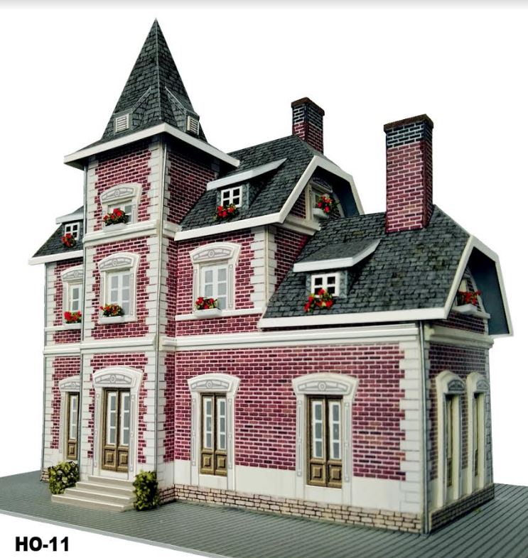 EMTZ HO-11 EMTZ HO Built Up Structure Mansion 14cm x 10cm (5.5 x 4)