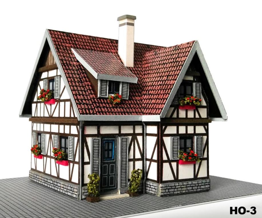 EMTZ HO3 EMTZ HO Built Up Chalet 7.5cm x 7.5cm (3 x 3)