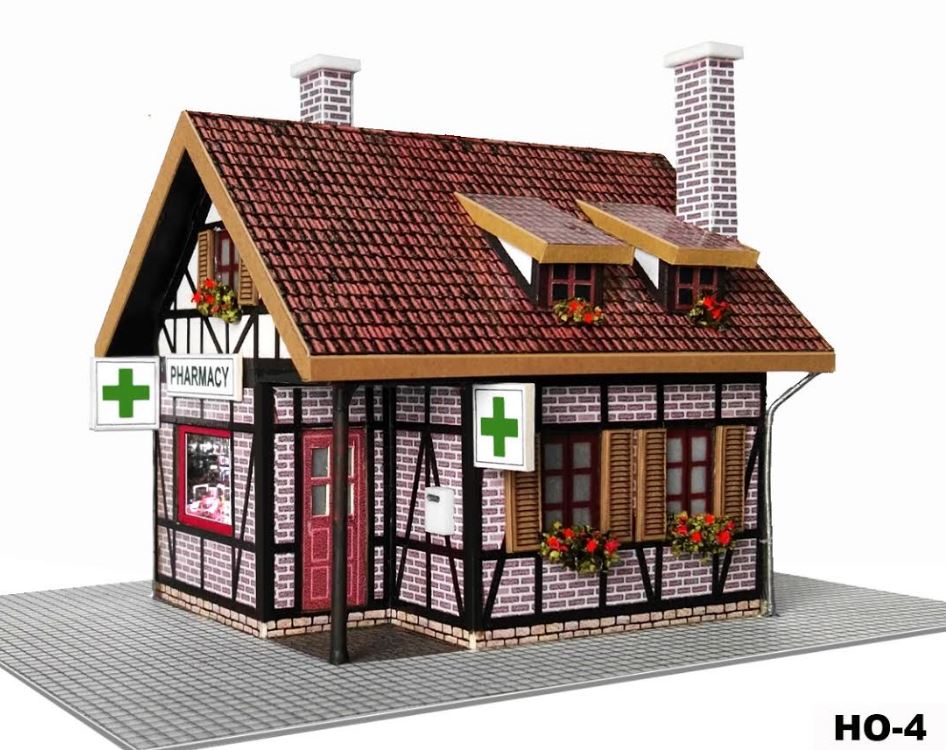 EMTZ HO4 EMTZ HO Built Up Pharmacy 7cm x 6.5cm (2.75 x 2.55)