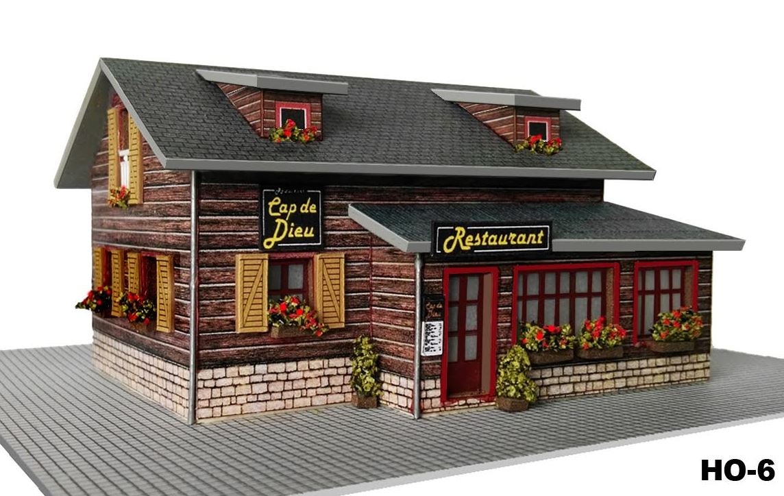 EMTZ HO6 EMTZ HO Built Up Restaurant 11.5cm x 9cm (4.5 x 3.5)