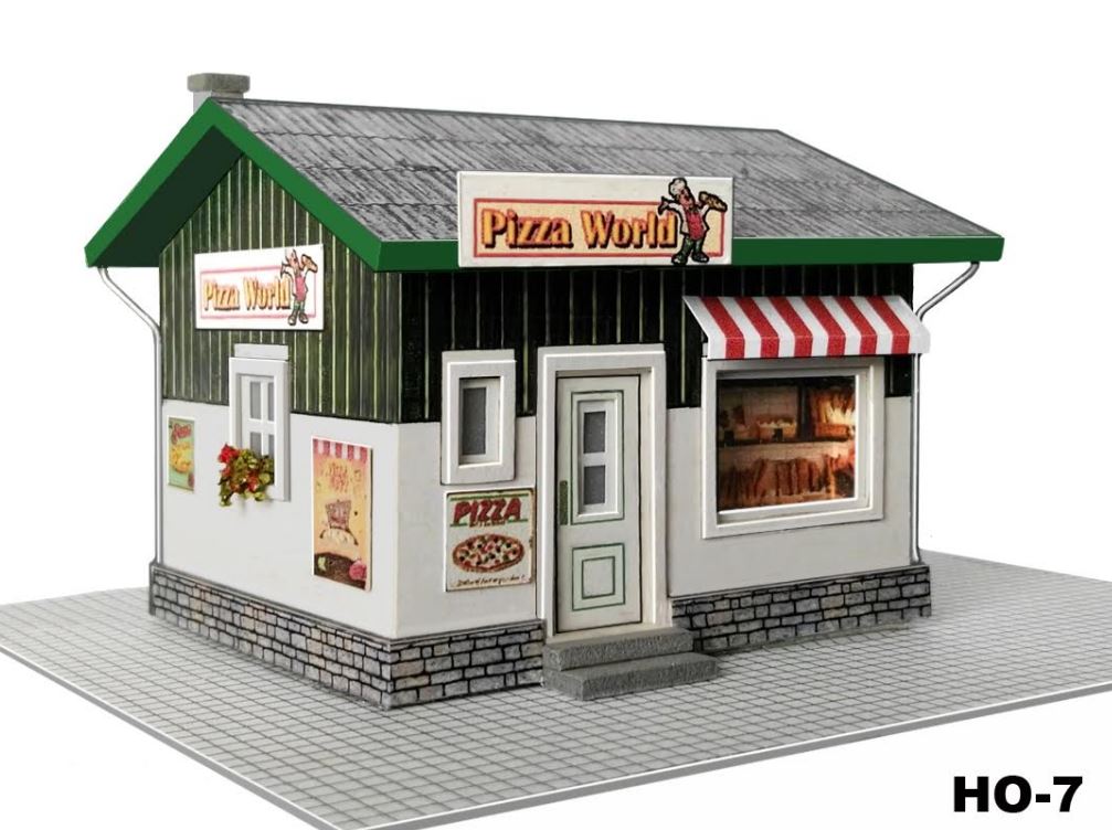EMTZ HO7 EMTZ HO Built Up Pizza Shack 6cm x 6cm (2.3 x 2.3)
