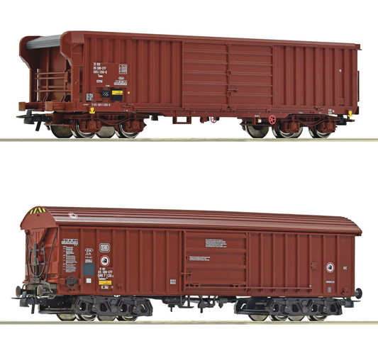 Roco HO 76020 2 piece set goods wagons, DB/SBB