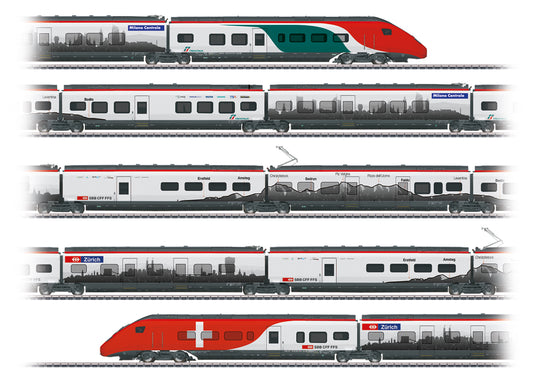 Marklin HO 39811 Class RABe 501 Giruno High-Speed Rail Car Train Swiss/Italian Summer 2024 New Item
