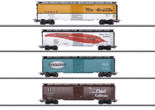 Marklin HO 45712 US Freight 4 Cars Set MHI 2025 New Item