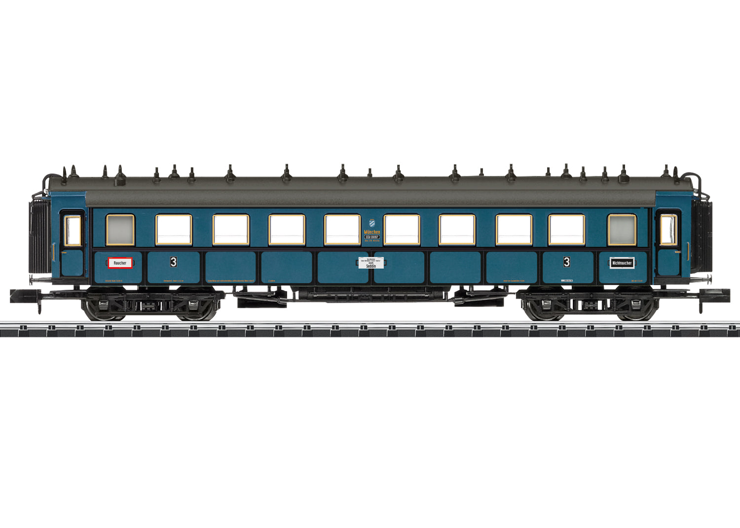 Trix N 15325 Type CCÃ¼ express train car  3rd class DRG  Fall 2024 New Item